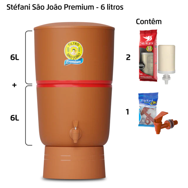 Filtro Premium - 6 litros - 2 velas